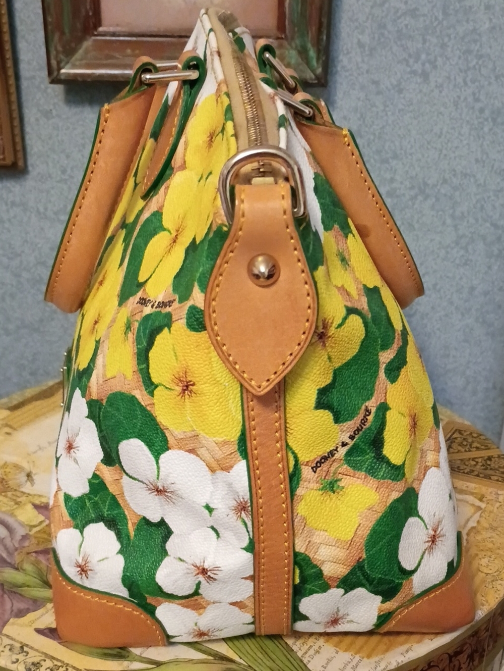 Dooney & Bourke floral domed satchel - Picture 10 of 17